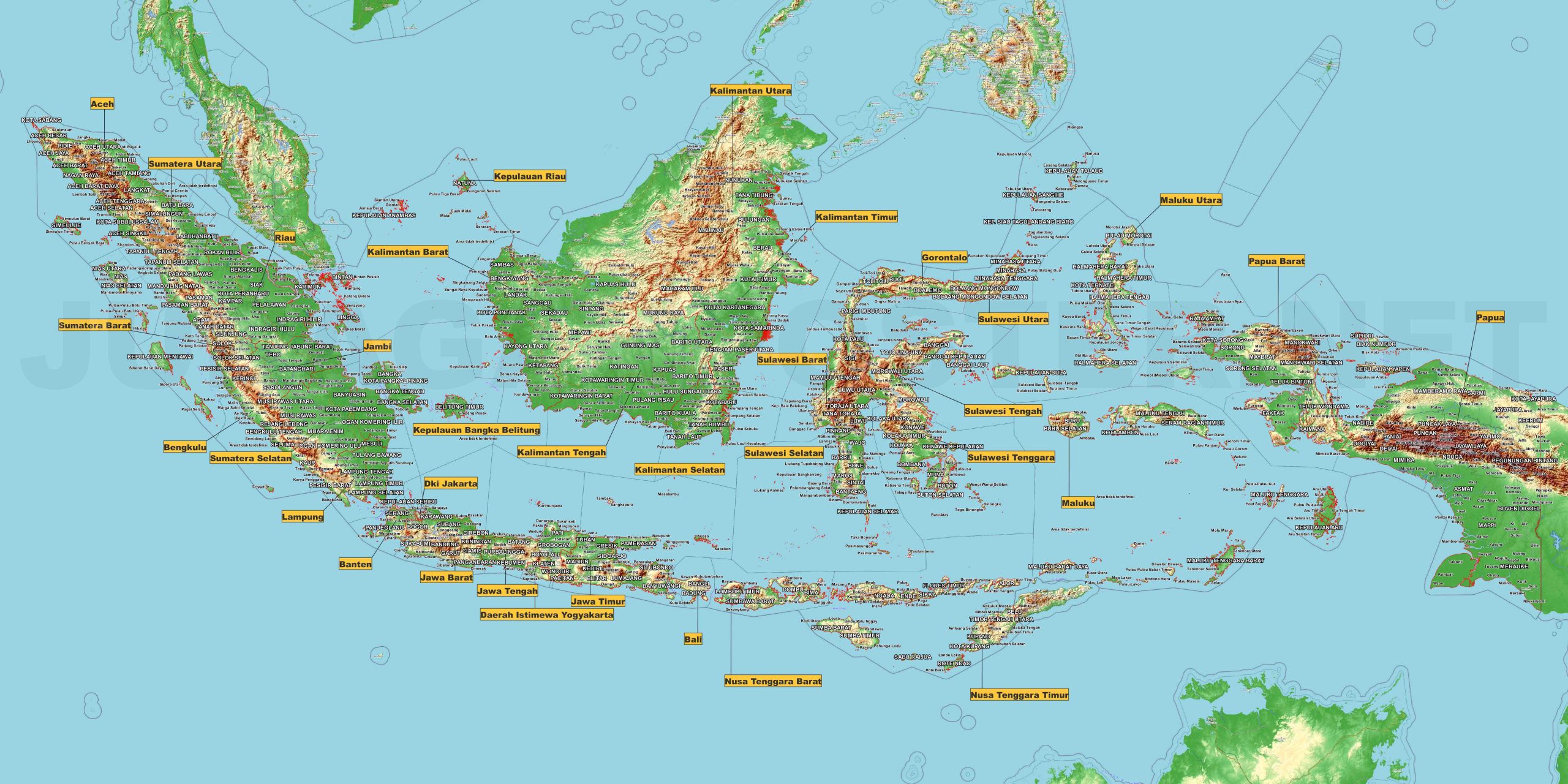 Peta Batas Wilayah Indonesia: Garis Pembatas