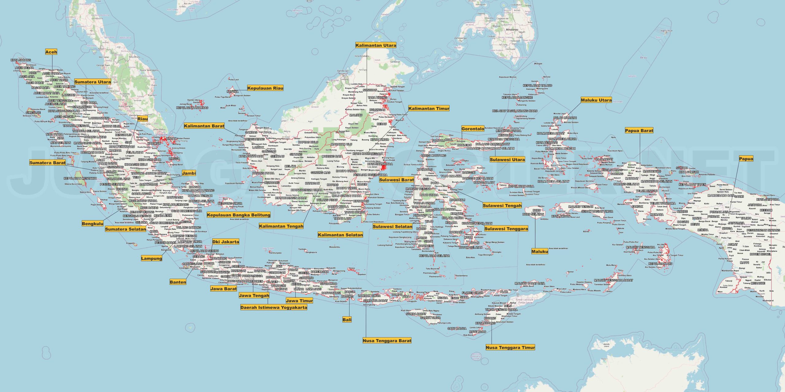 Mentahan Peta Indonesia: Siap Digunakan untuk Proyek Anda