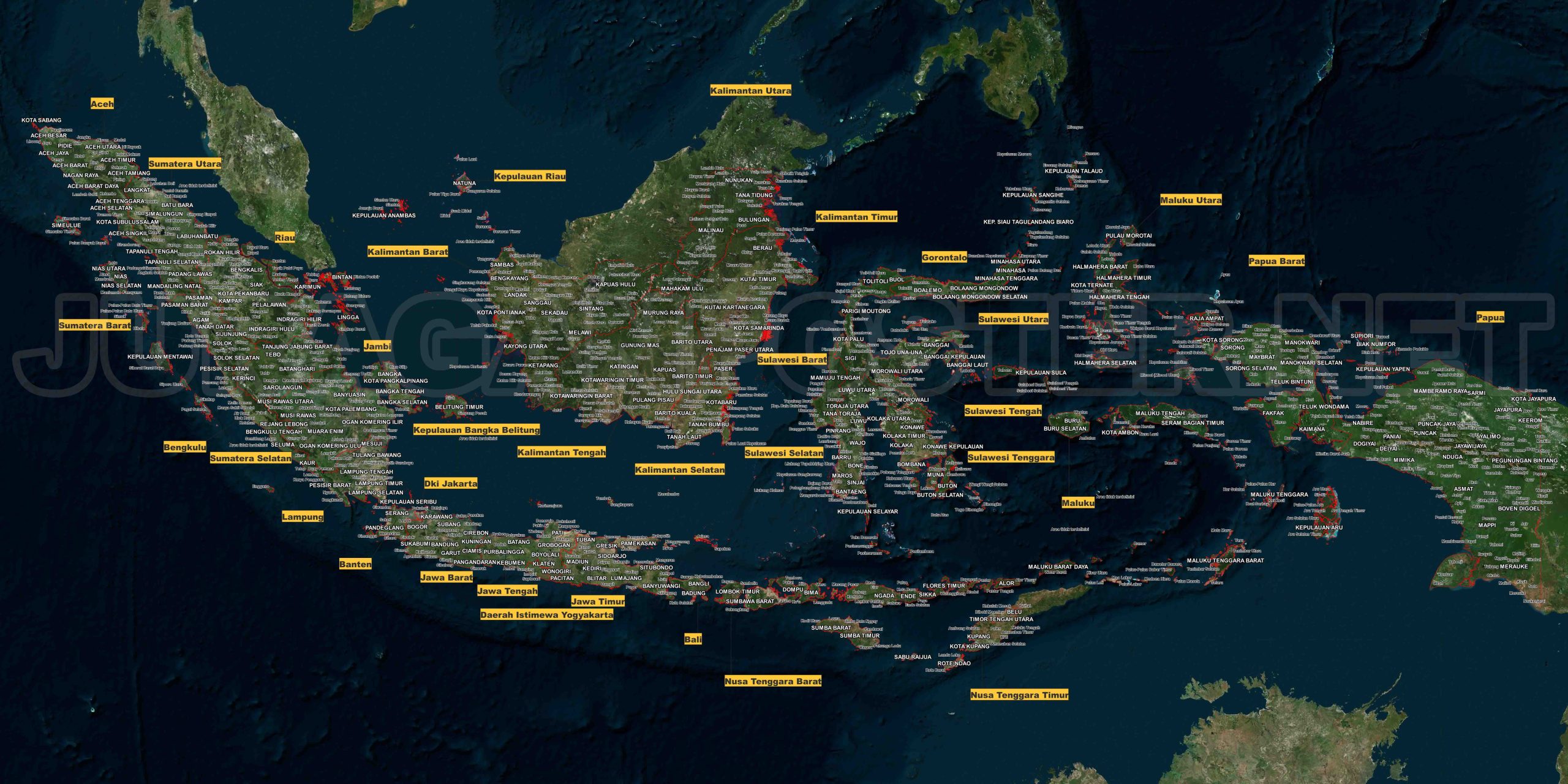 Peta Indonesia Lengkap dengan Nama: Identifikasi Lokasi