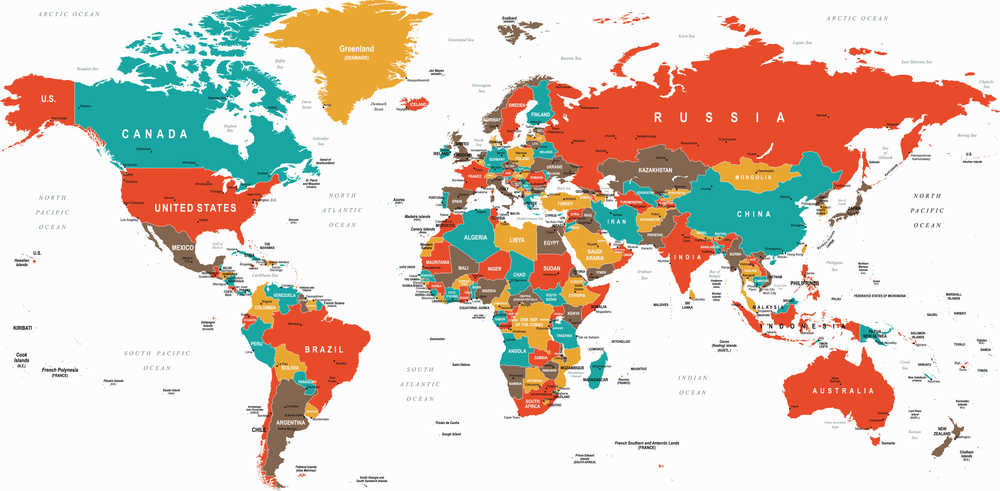 Peta Dunia 5 Benua: Menyelusuri Lima Benua di Bumi