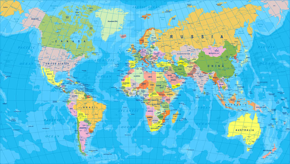 Peta Dunia dengan Nama Benua: Mengidentifikasi Jejak Daratan di Bumi