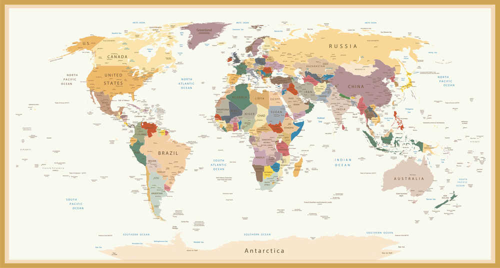 Peta Dunia dengan Garis Bujur dan Lintang: Dasar Navigasi Global