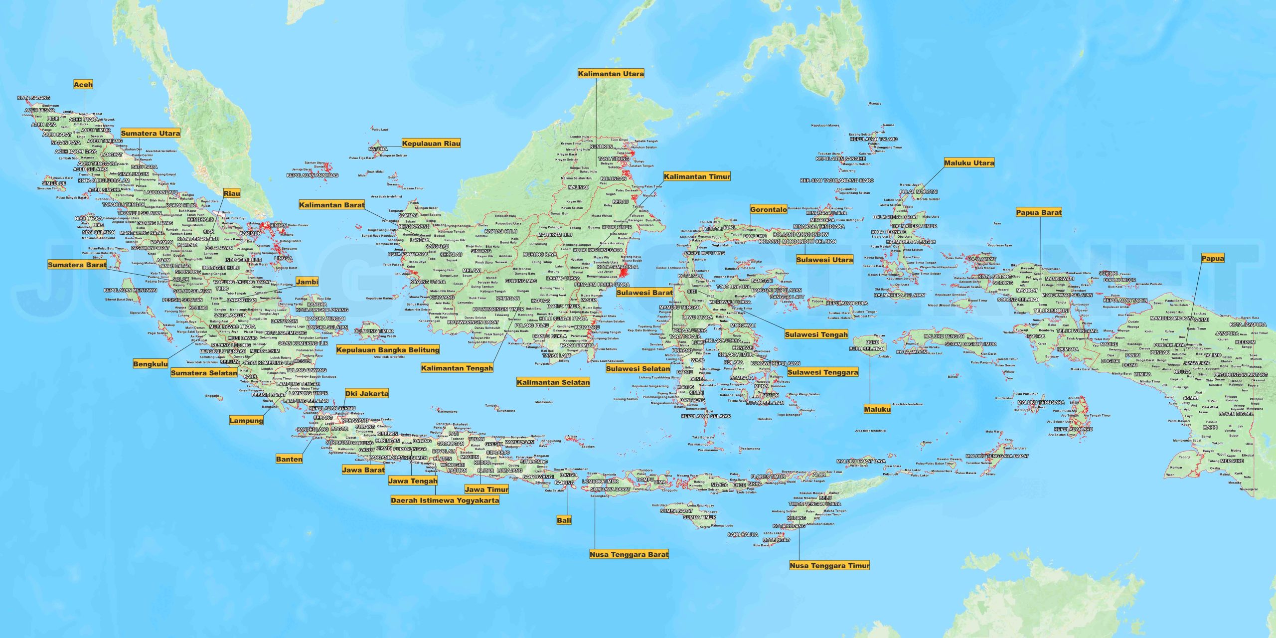 Peta Indonesia Lengkap dengan Garis Lintang dan Garis Bujur: Menentukan Koordinat Geografis