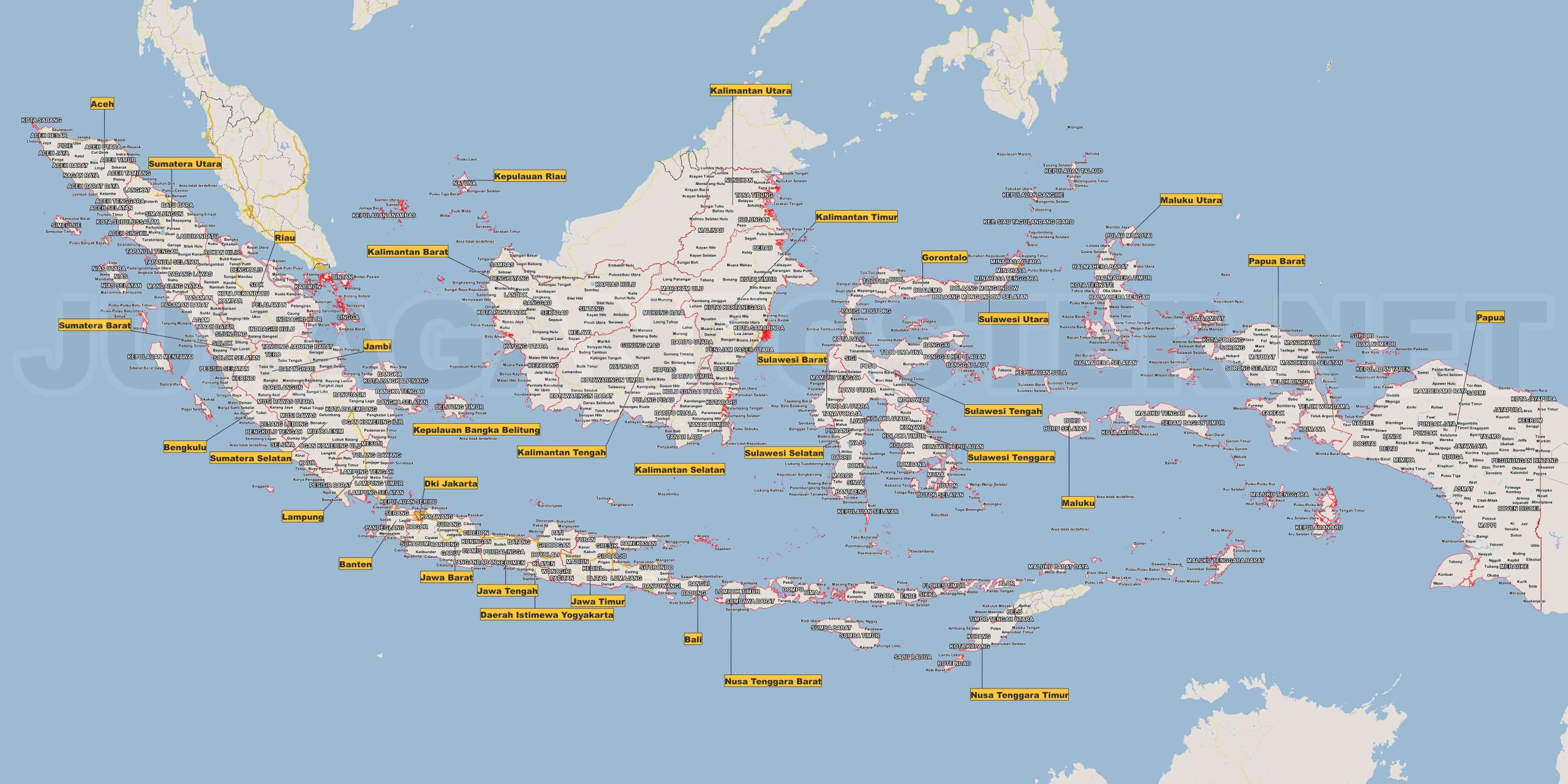 Gambar Peta Indonesia Lengkap dengan Warnanya: Visual Menarik