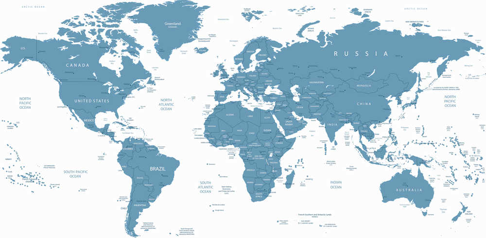 Peta Dunia Lengkap dengan Nama Negara: Panduan Geografi Global
