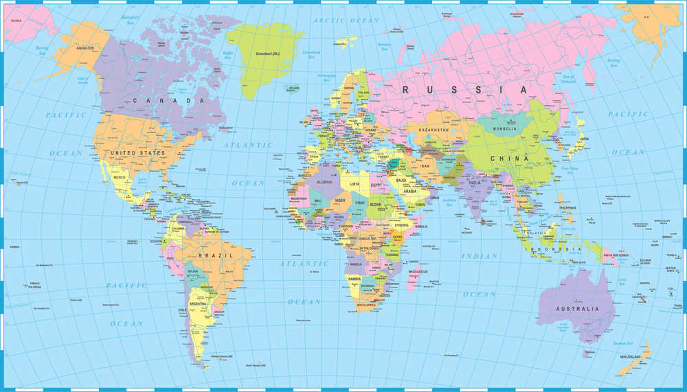 Peta Dunia Lengkap dan Jelas: Detil Terperinci dari Bumi Kita