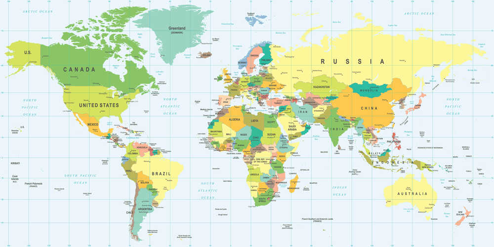 Gambar Peta Dunia: Menyelusuri Keindahan Dunia dalam Gambar